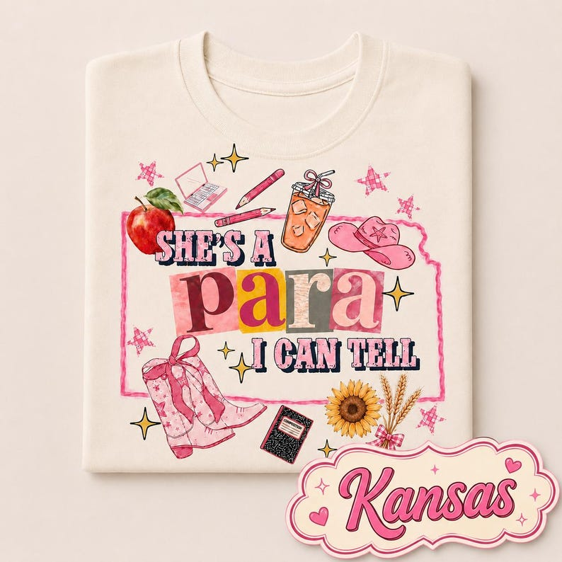 Custom State Shirt, She’s a Para I Can Tell Shirt, Paraprofessional Gift, Teacher Aide Shirt, School Staff Comfort Colors Tee